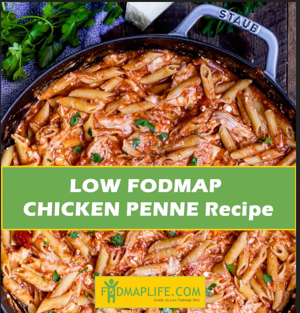 CHICKEN PENNE Recipe (Low FODMAP DIET) - FodmapLife.com